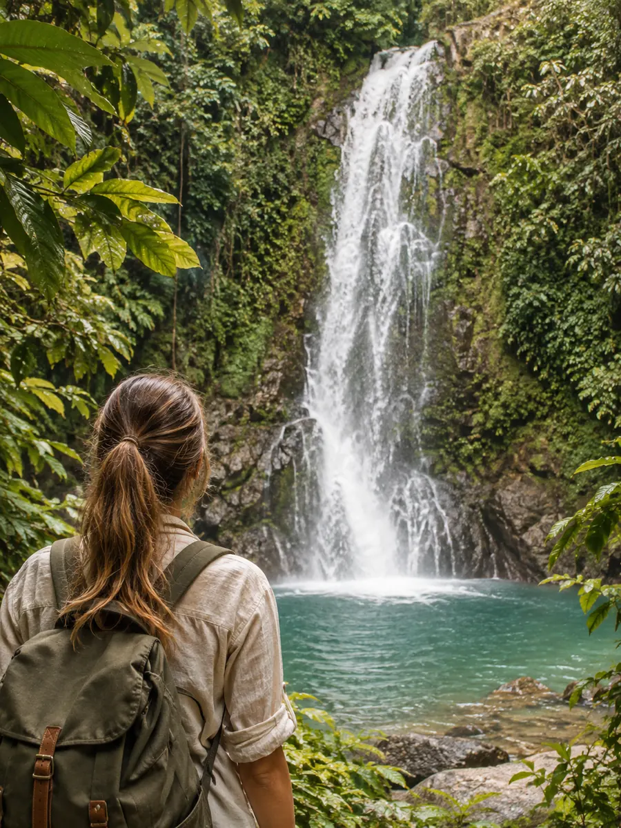 Vista sulla Cascata El Limón